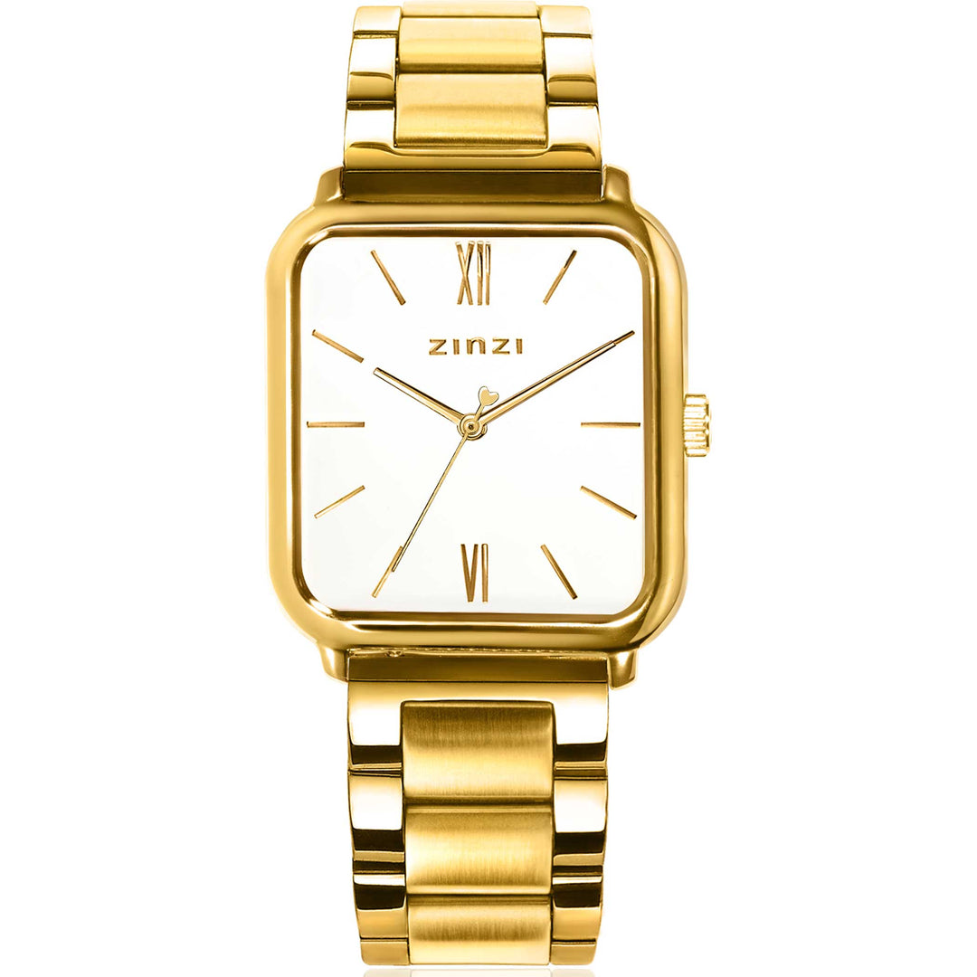 Zinzi Geelgoudkleurig Horloge Gold Plated Ziw807 S