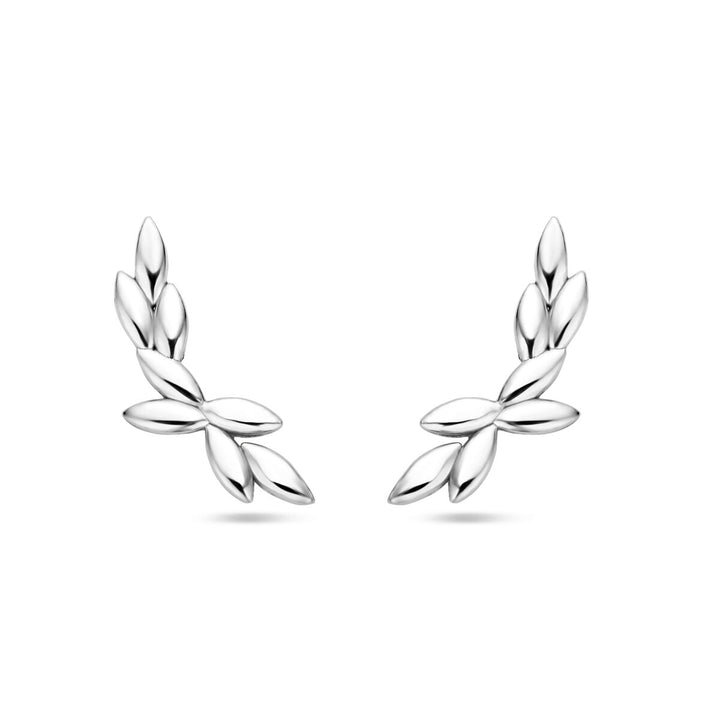 Van der Kooij Collectie - oorknoppen 20 mm zilver gerhodineerd