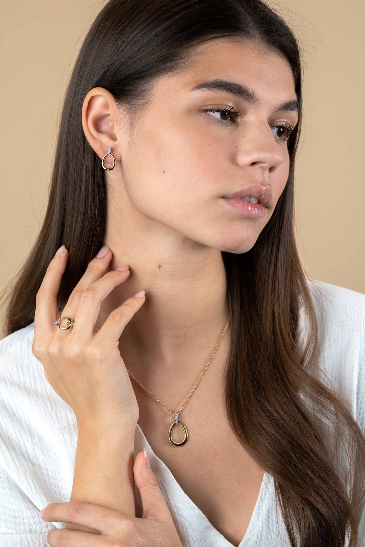 Boucles d'oreilles plaqué or Zio1709 Y