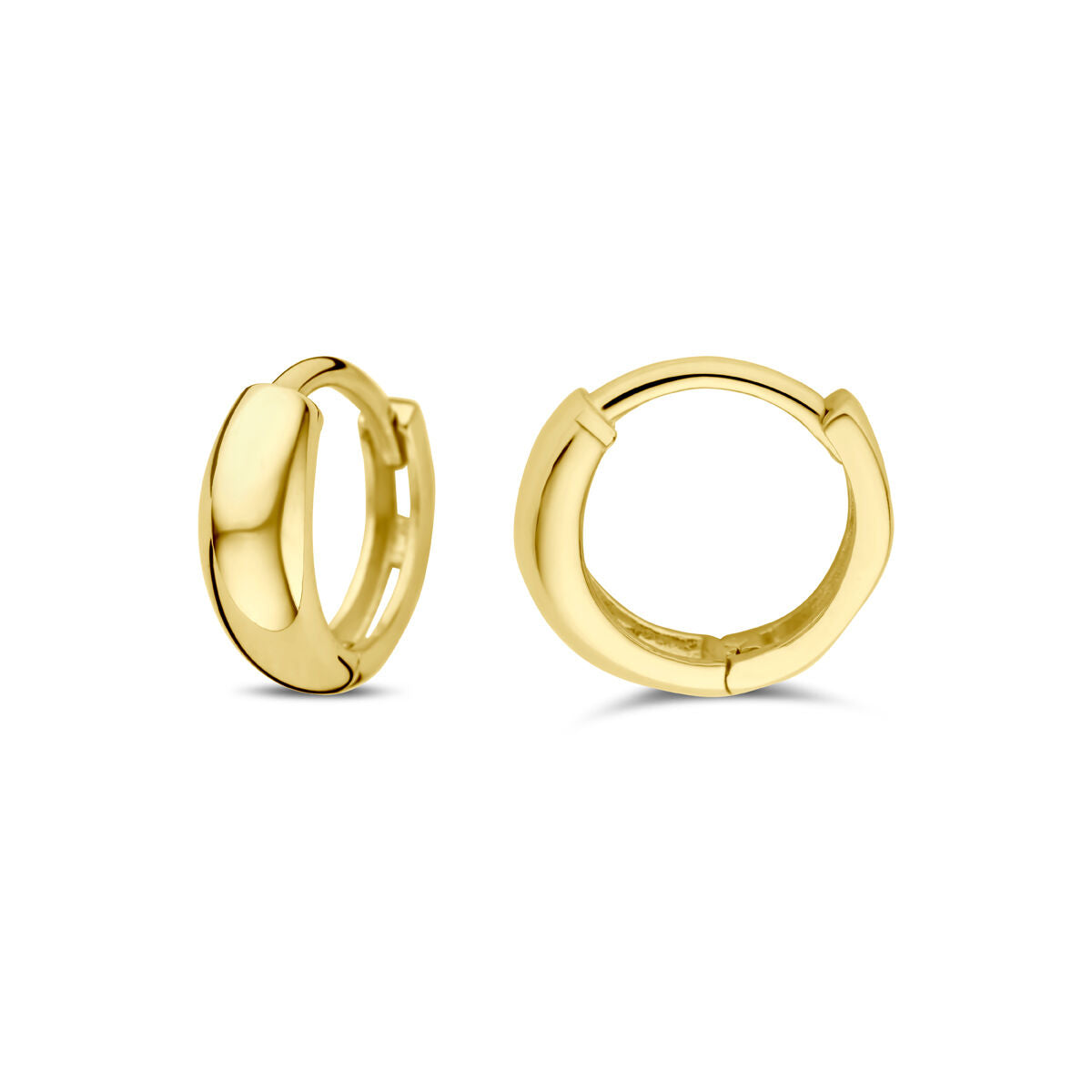 créoles 10 mm or jaune