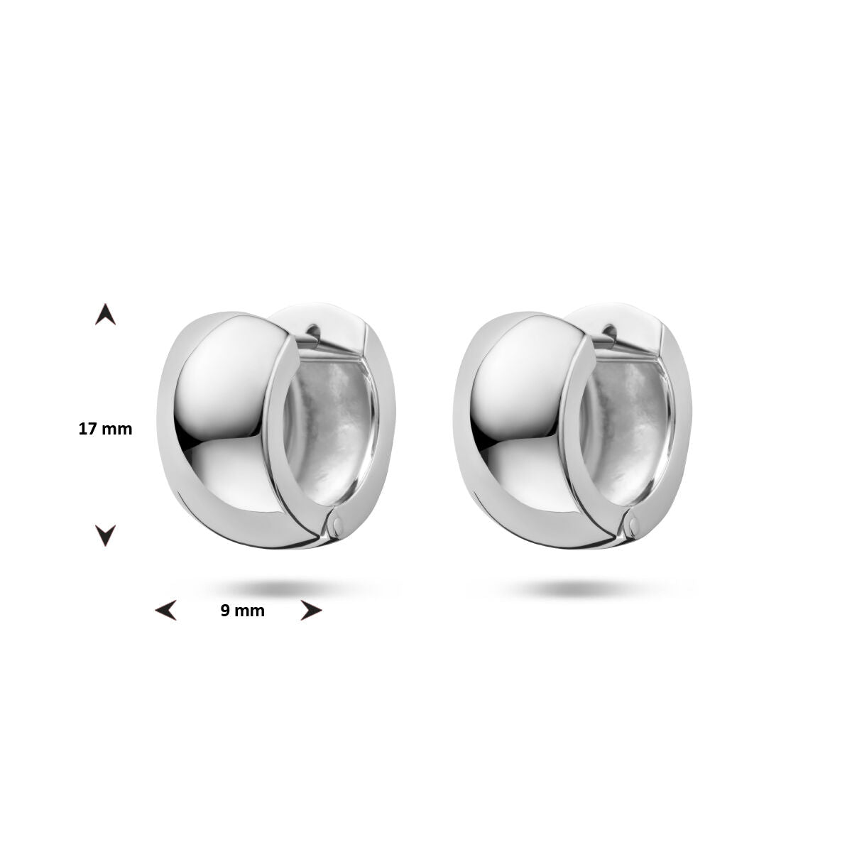 créoles boules argent rhodié