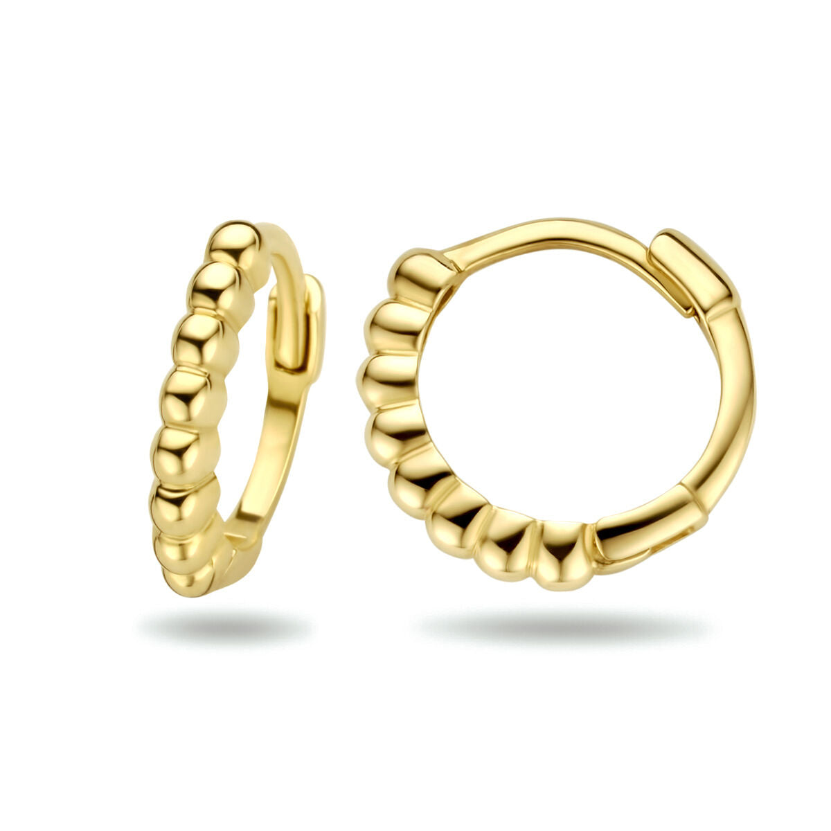 klapoorrings boules 14K or jaune