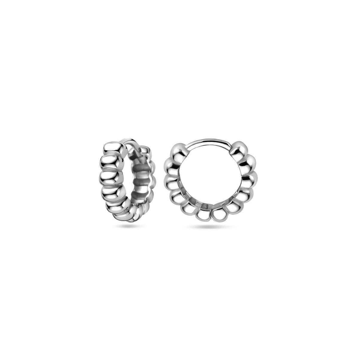 créoles 12 mm argent rhodié