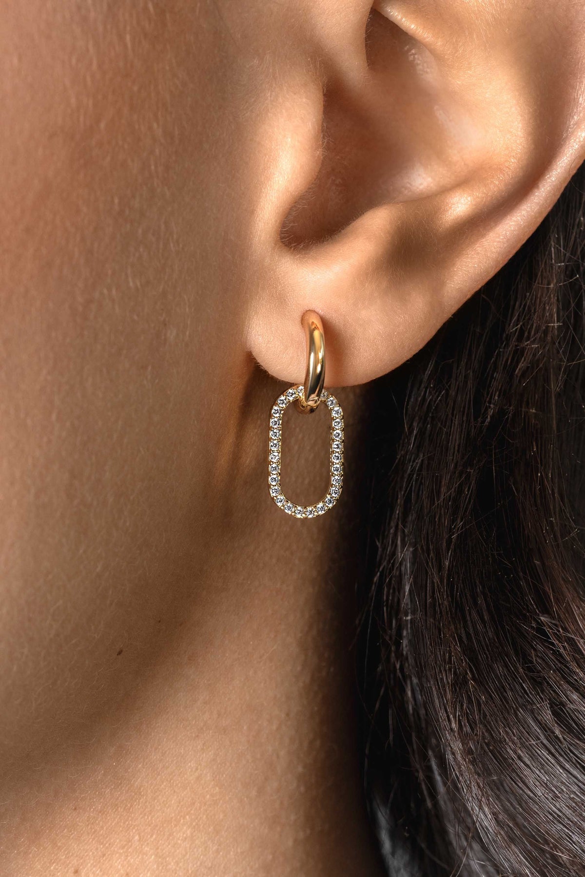 Boucles d'oreilles plaqué or Zich2444
