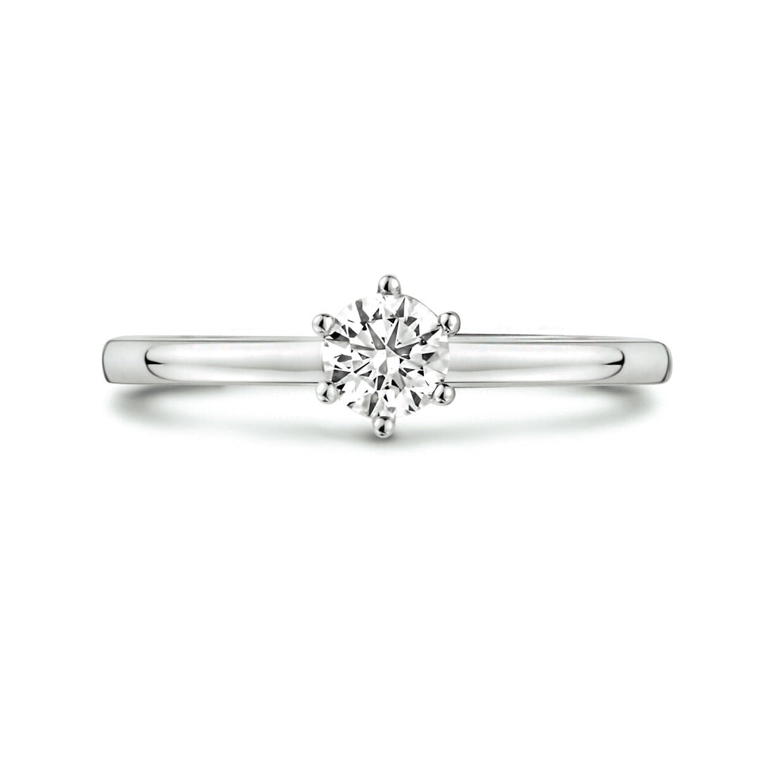 ring diamant 0.25ct h si 14K witgoud