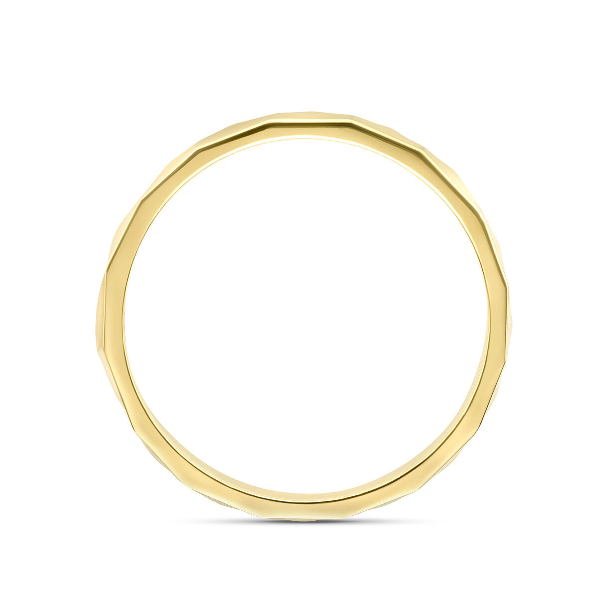 bague diamantée en or jaune 14K