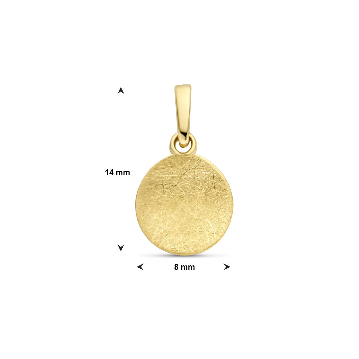 pendentif scratch or jaune 14K