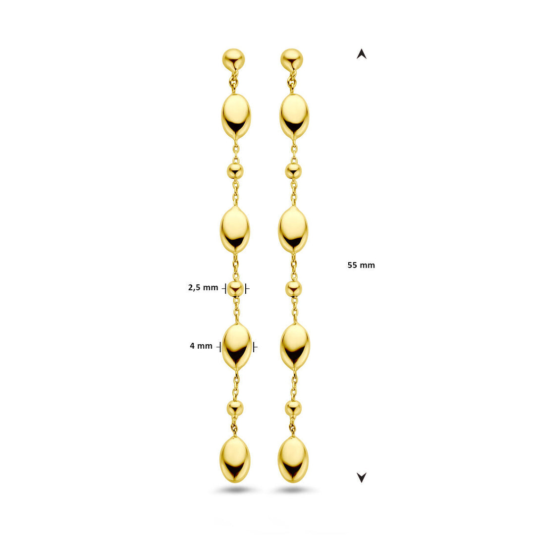 oorhangers 14K geelgoud