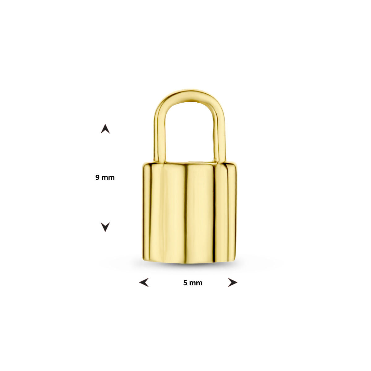 pendentif serrure or jaune 14K