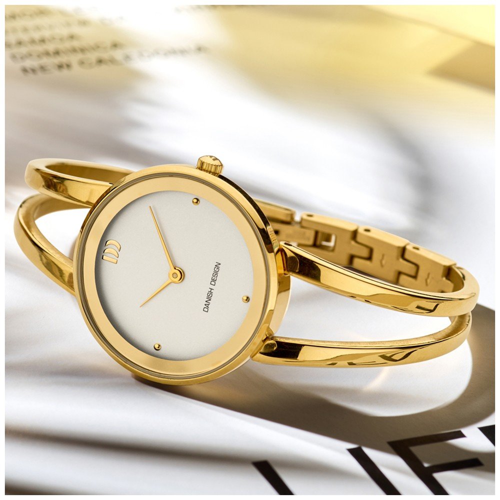 Danish design dames horloge witte wijzerplaat - IV05Q1295