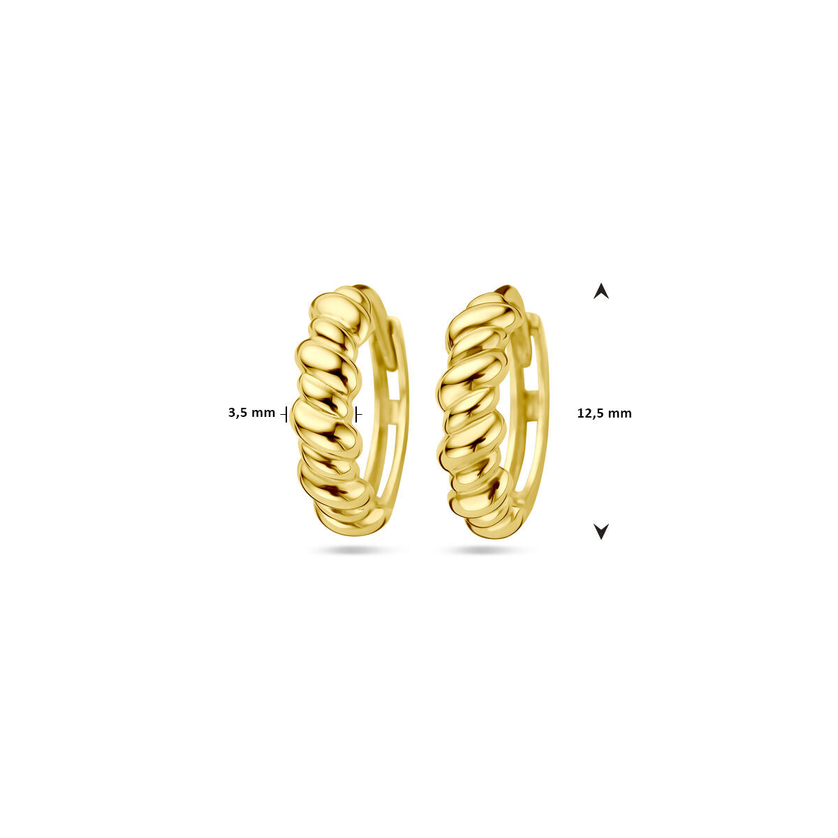 créoles 14K or jaune