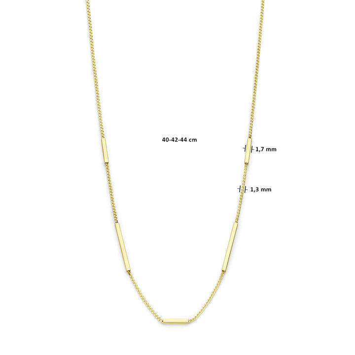 Gouden dames ketting 14K