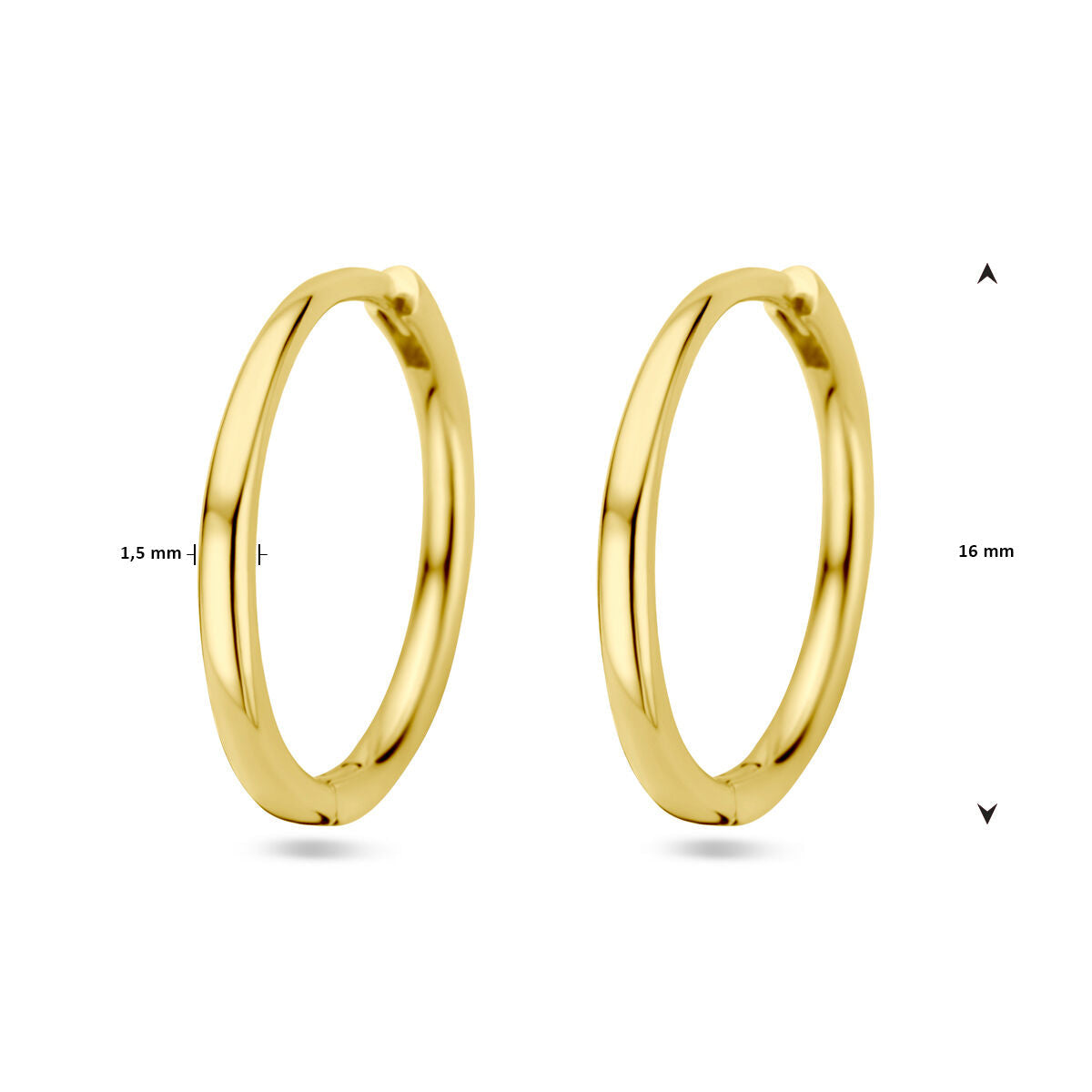 créoles 14K or jaune