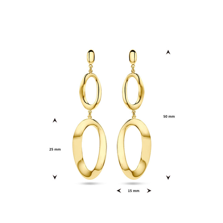 oorhangers 14K geelgoud