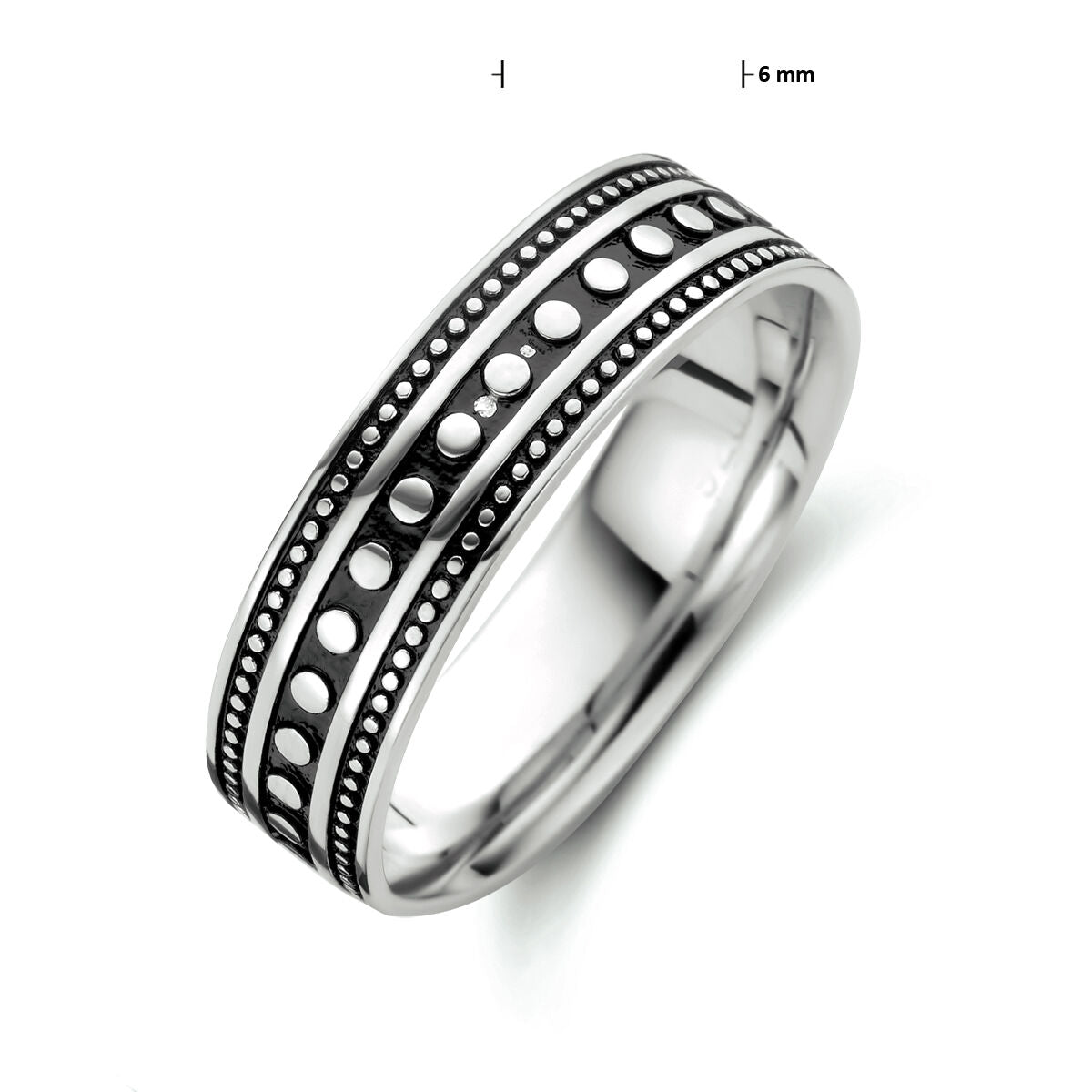 Bague oxi argent oxydé