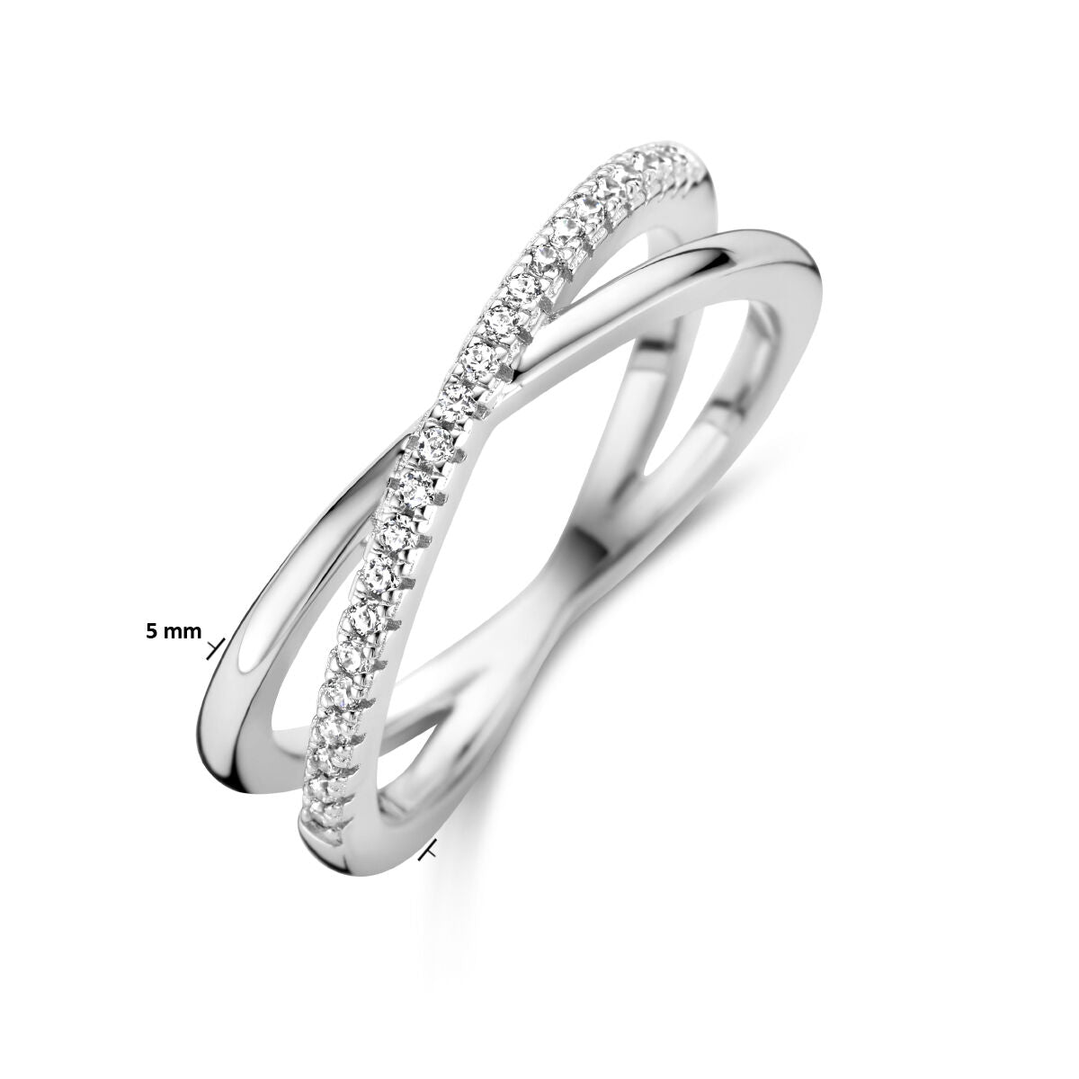 bague zircone argent rhodié