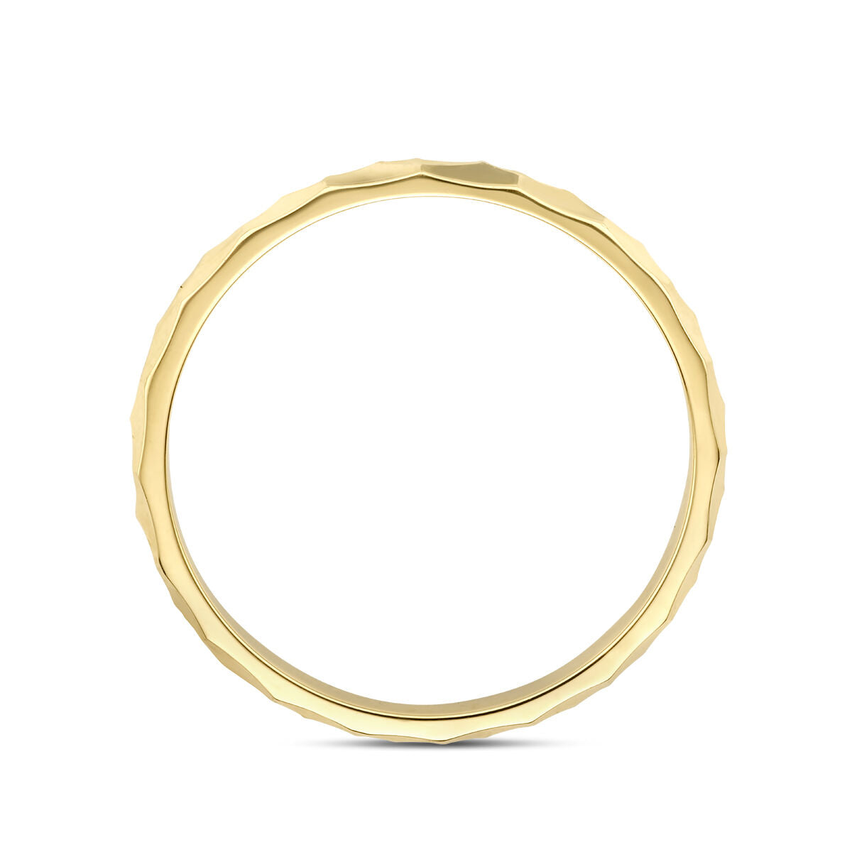 bague diamantée en or jaune 14K