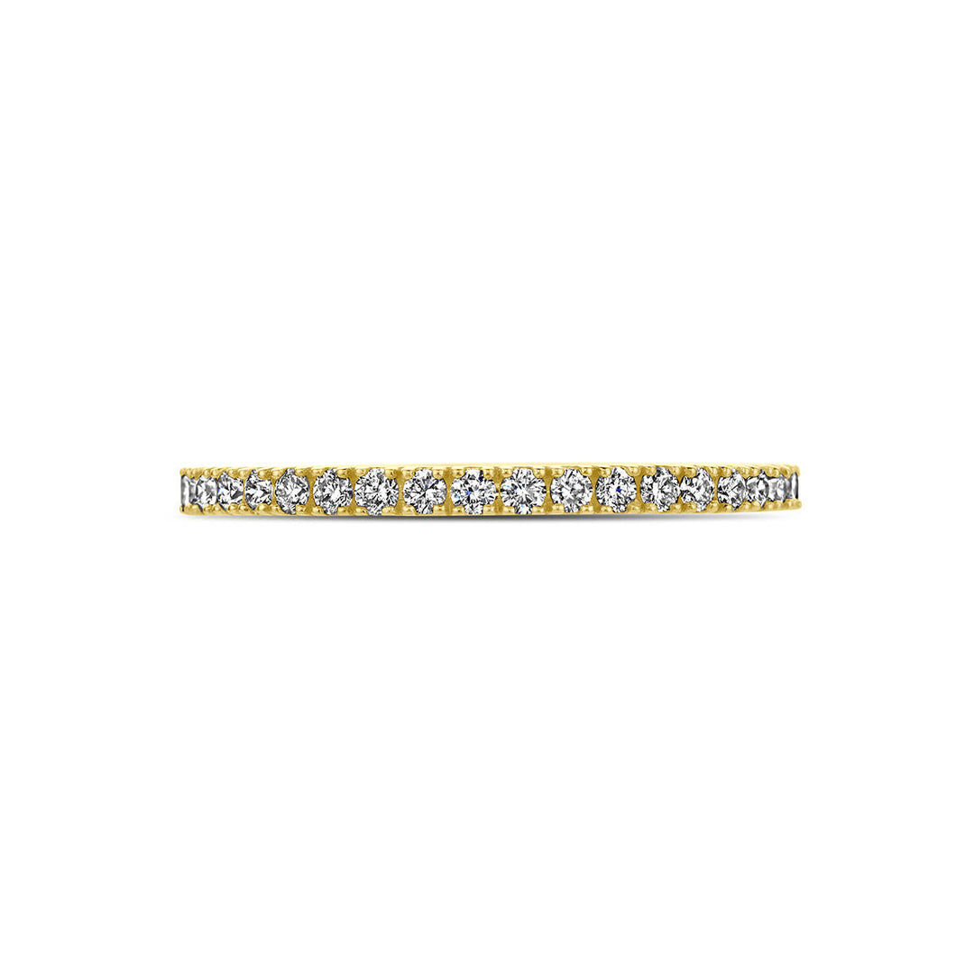 ring diamant 0.20ct h si 14K geelgoud