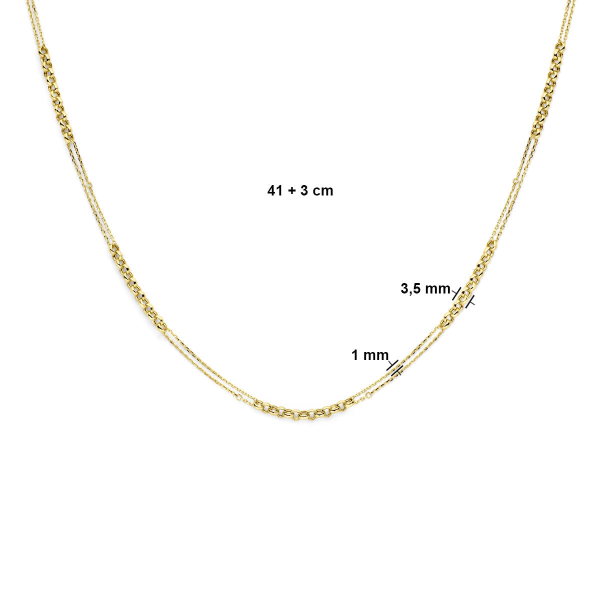 Collier pour femme en or 14K