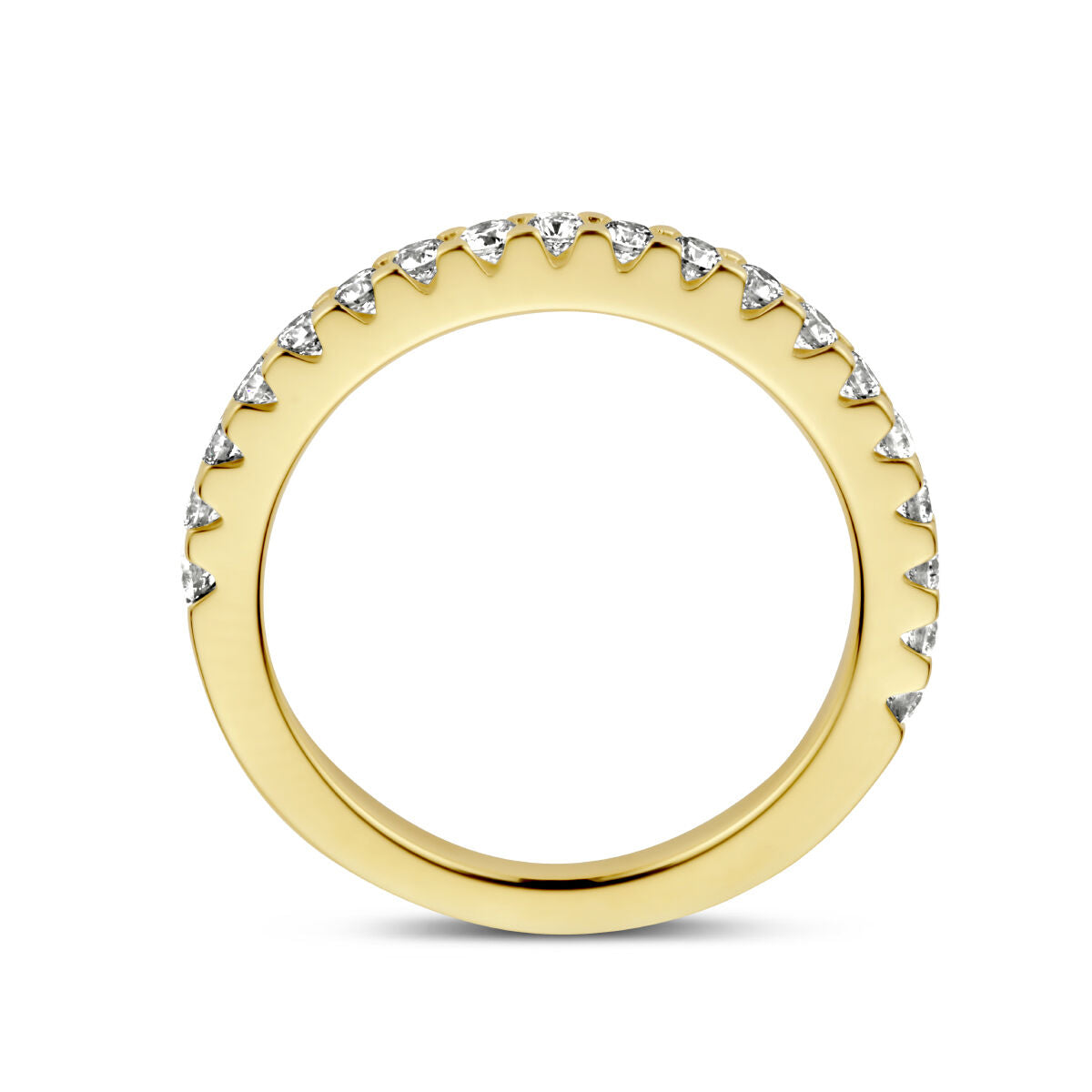 bague diamant 0.50ct h si or jaune 14K