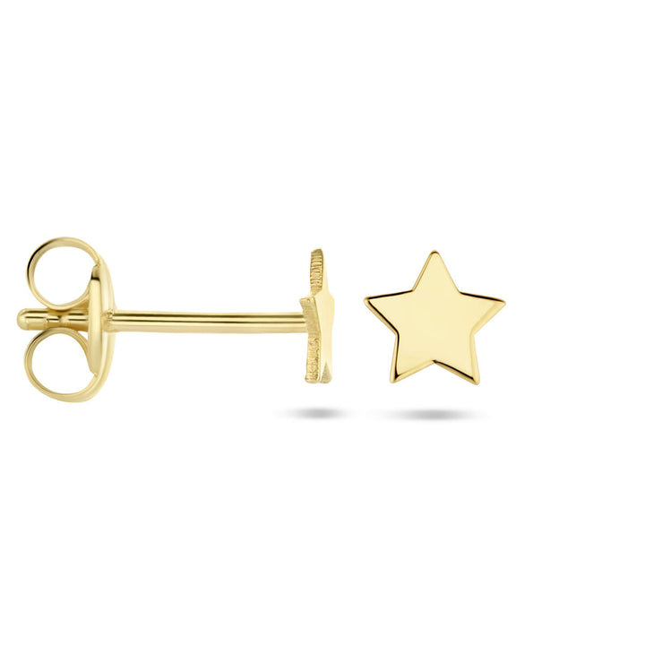 oorknoppen ster 14K geelgoud