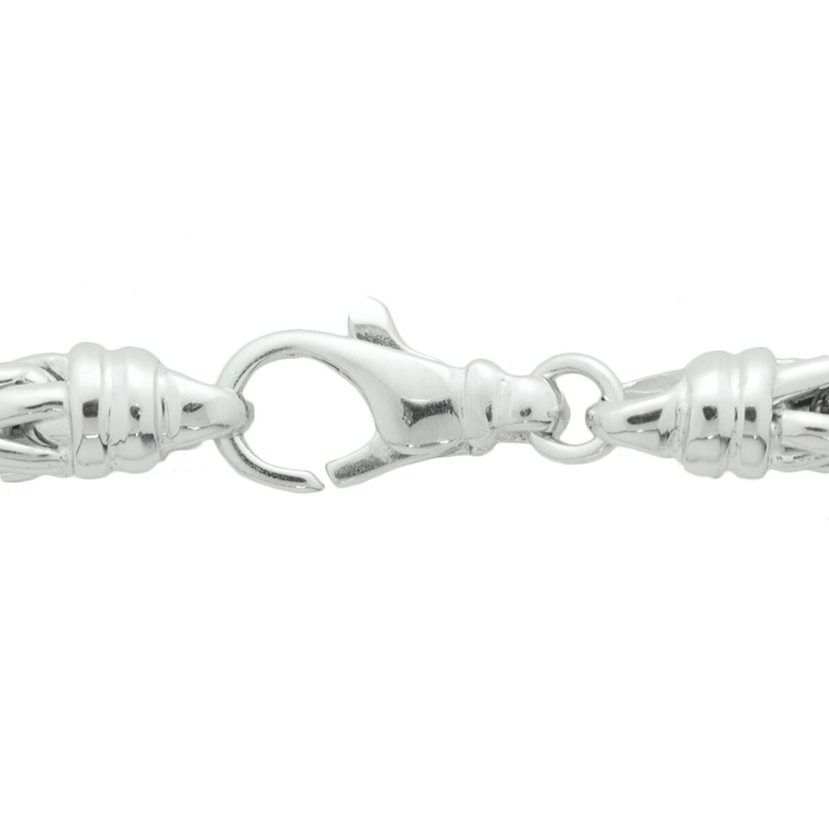 vossestaart 6,0 mm zilver gerhodineerd