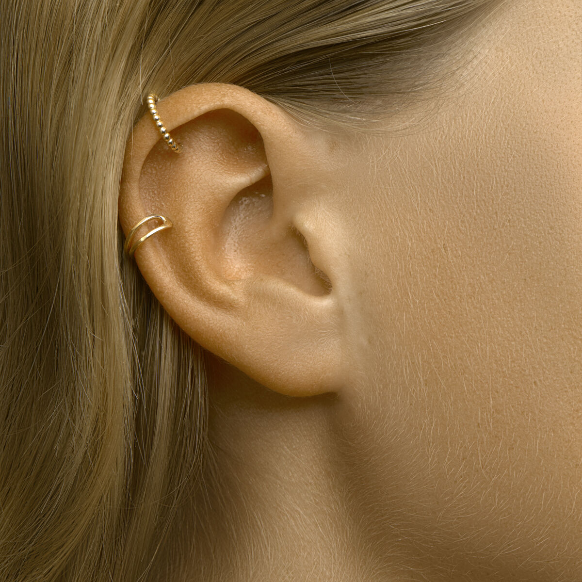 earcuff à l'unité en or jaune 14K