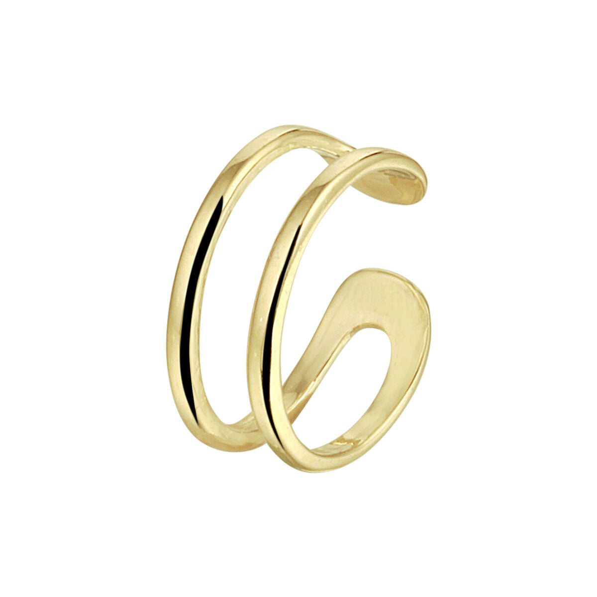 Ear cuff en or en 14 carats avec un design élégant et minimaliste.