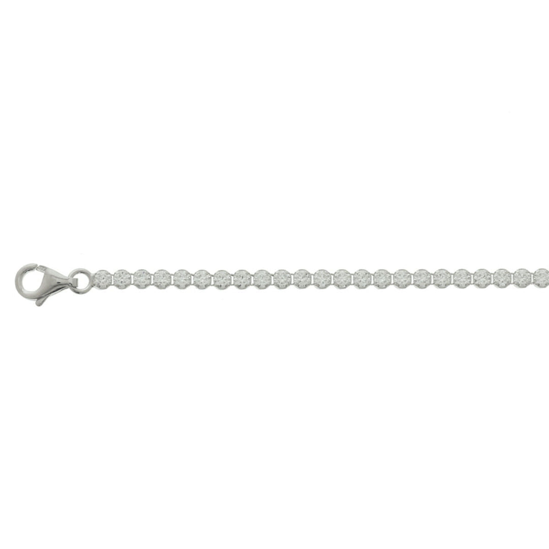 bracelet de tennis zircone 2,5 mm 18 cm