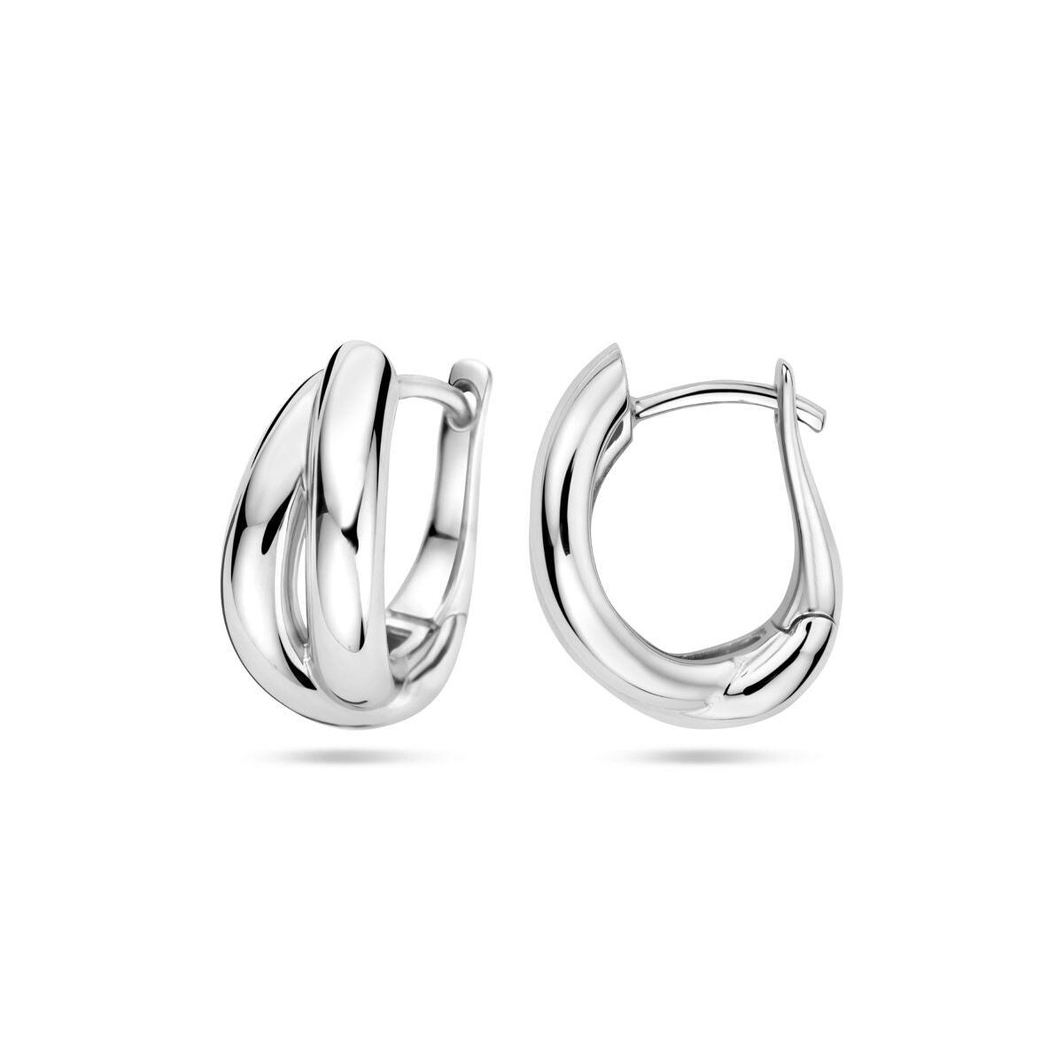 créoles 17 mm argent rhodié