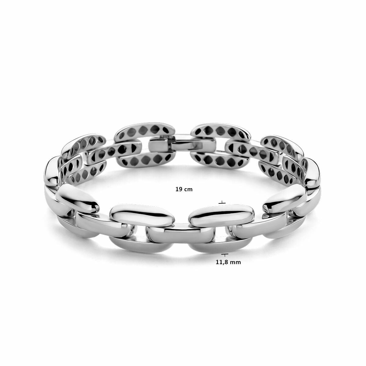 Bracelet en argent pour femme rhodié