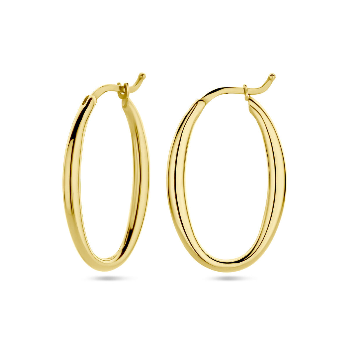 créoles ovales 14K or jaune