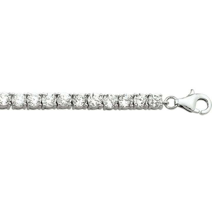 Bracelet en zirconium de 2,5 mm, longueur de 18 cm, avec fermoir.