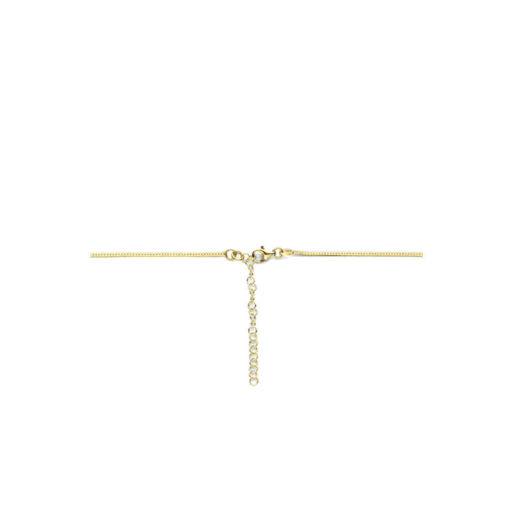 collier slang plat 1,7 mm 40 + 5 cm 3 micron zilver verguld (geel)