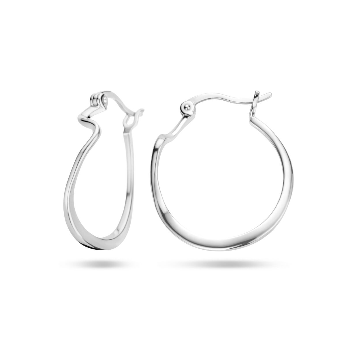 créoles argent rhodié