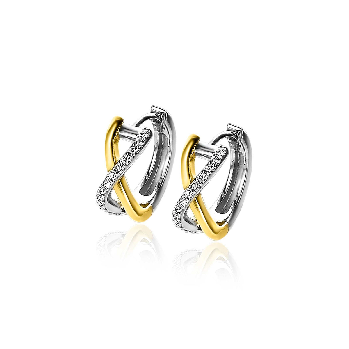 Boucles d'oreilles plaqué or Zio2234