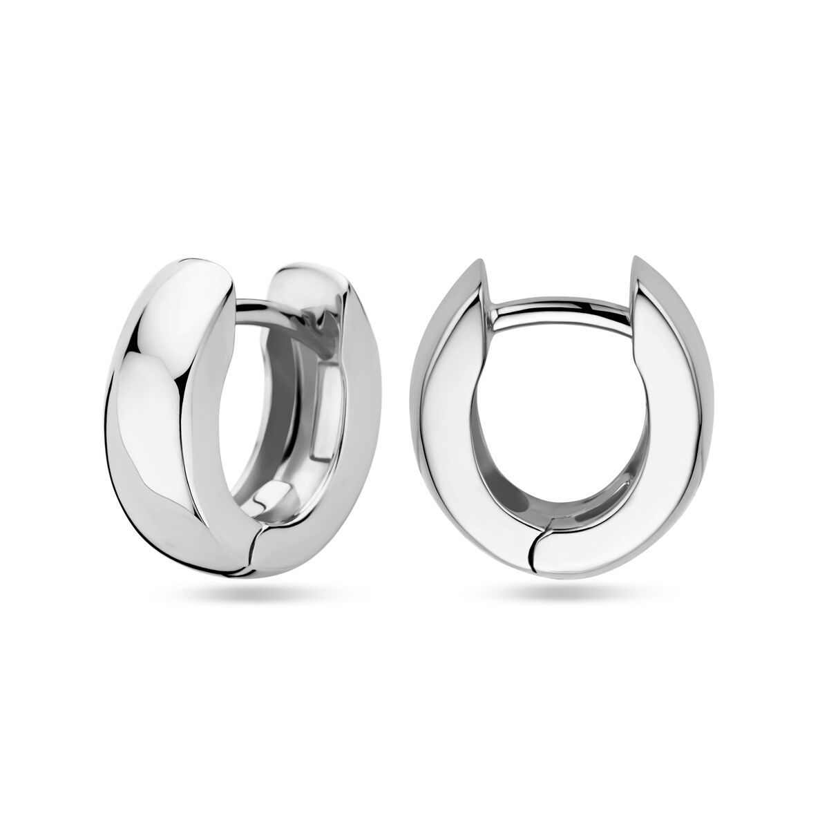 créoles 13 mm argent rhodié