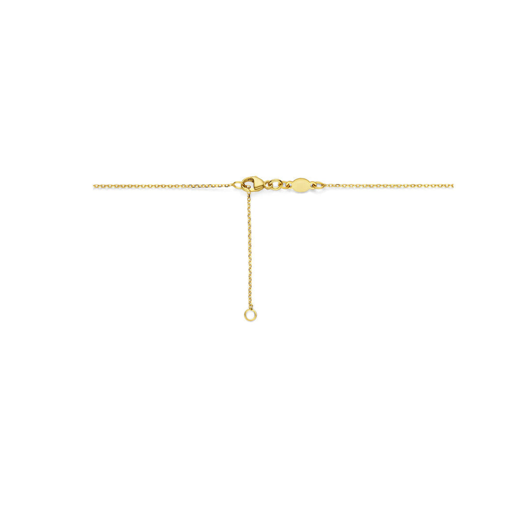 collier love 42 + 3 cm 14K geelgoud