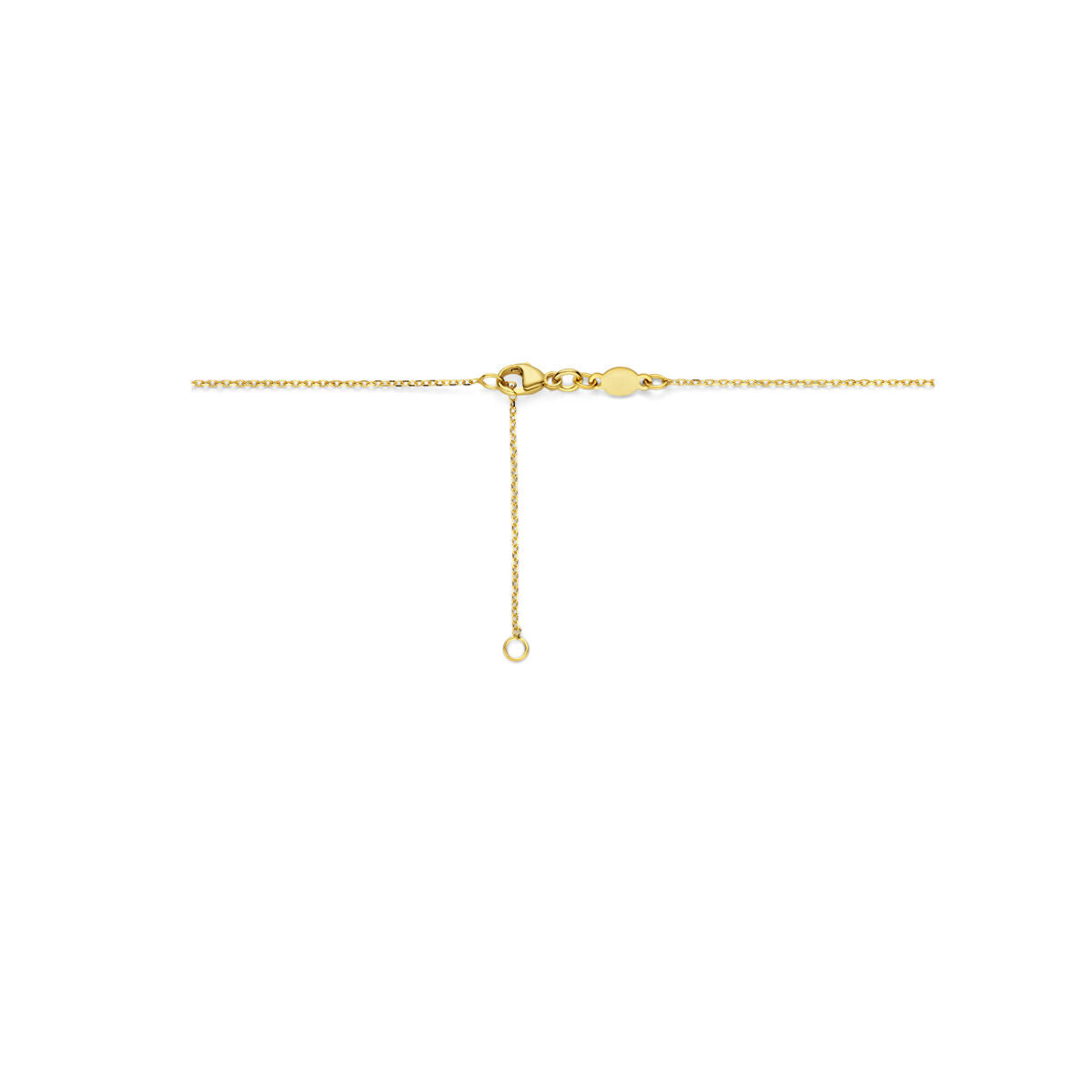 collier love 42 + 3 cm 14K geelgoud