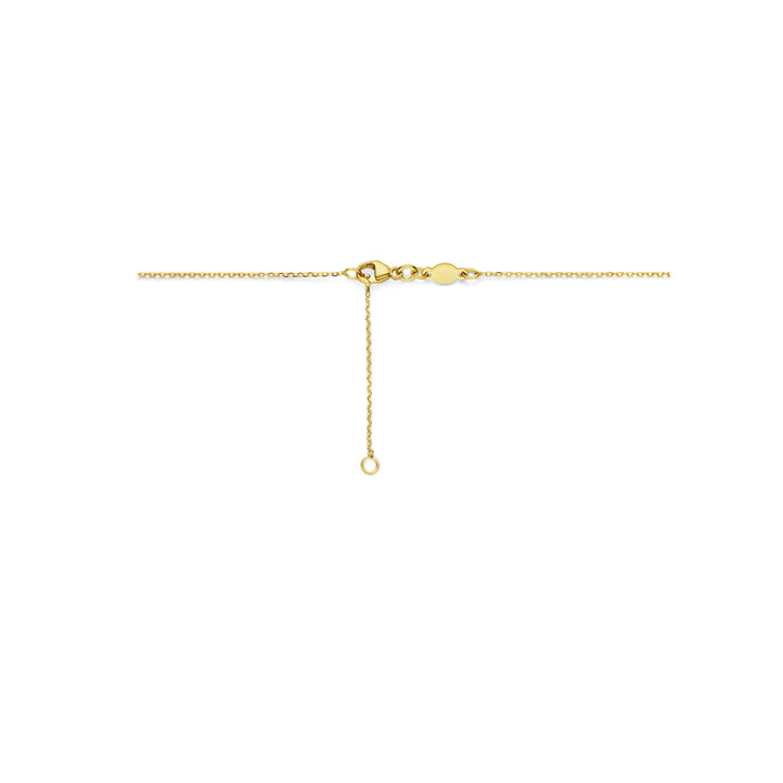 collier love 42 + 3 cm 14K geelgoud