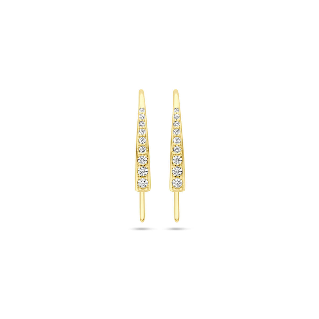oorhaak 21 mm 14K geelgoud