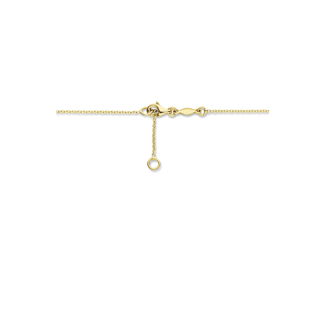 collier barres 43 - 45 cm 1,3 mm or jaune 14K