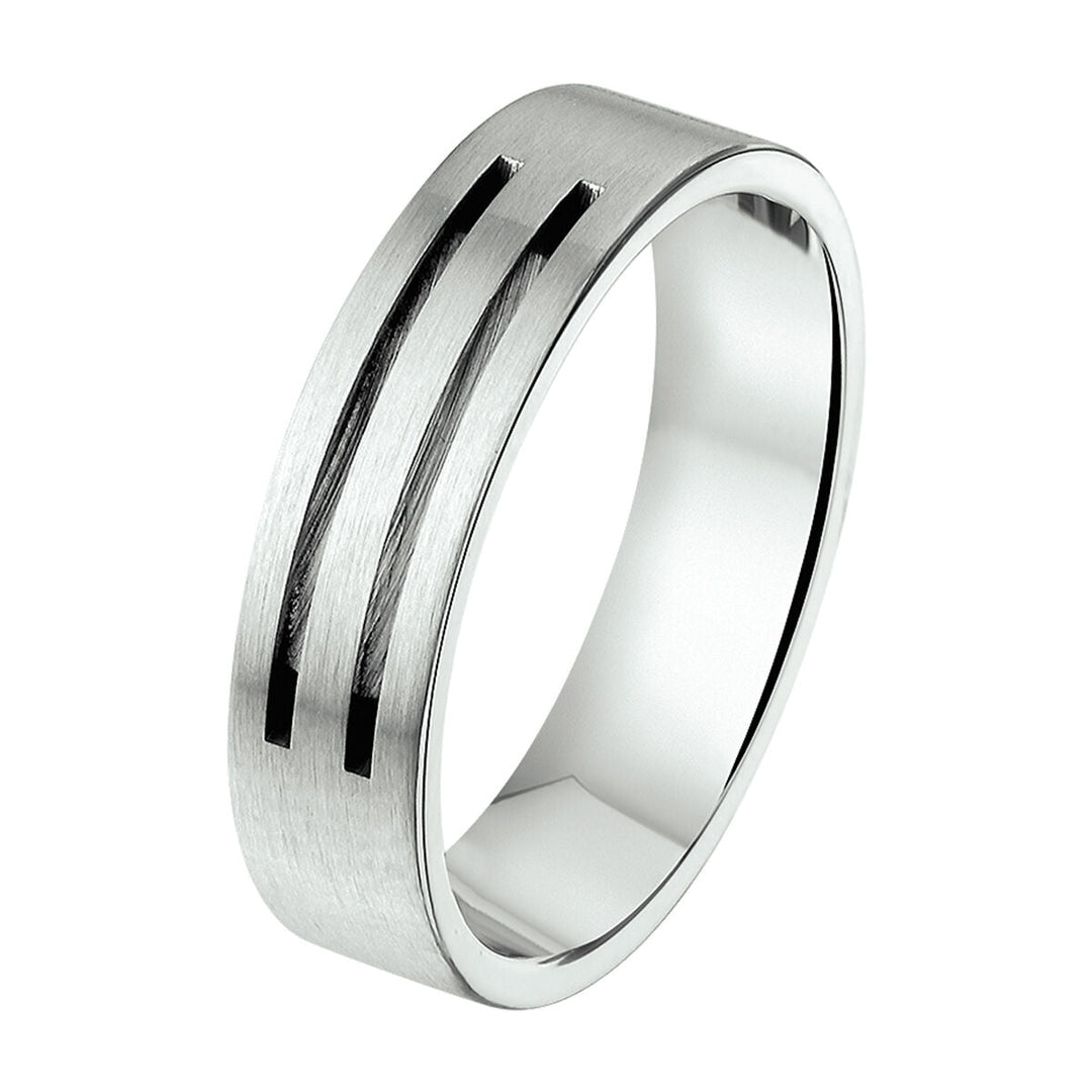 ring a509 - 6 mm - zonder cz edelstaal