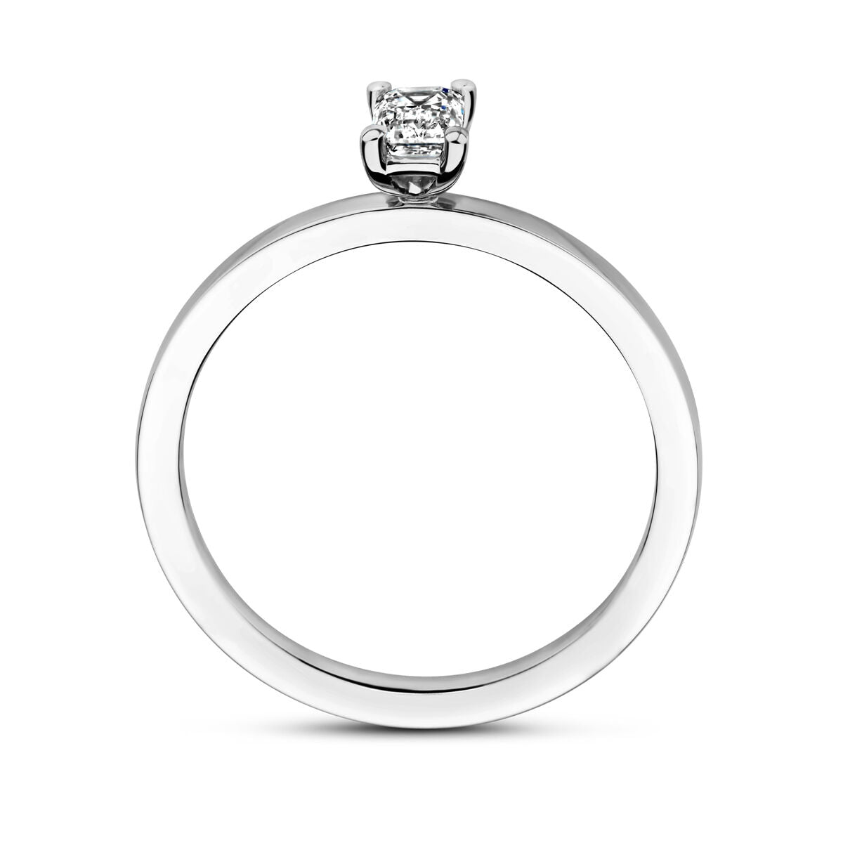bague en platine diamant 0.30ct g vsi platine