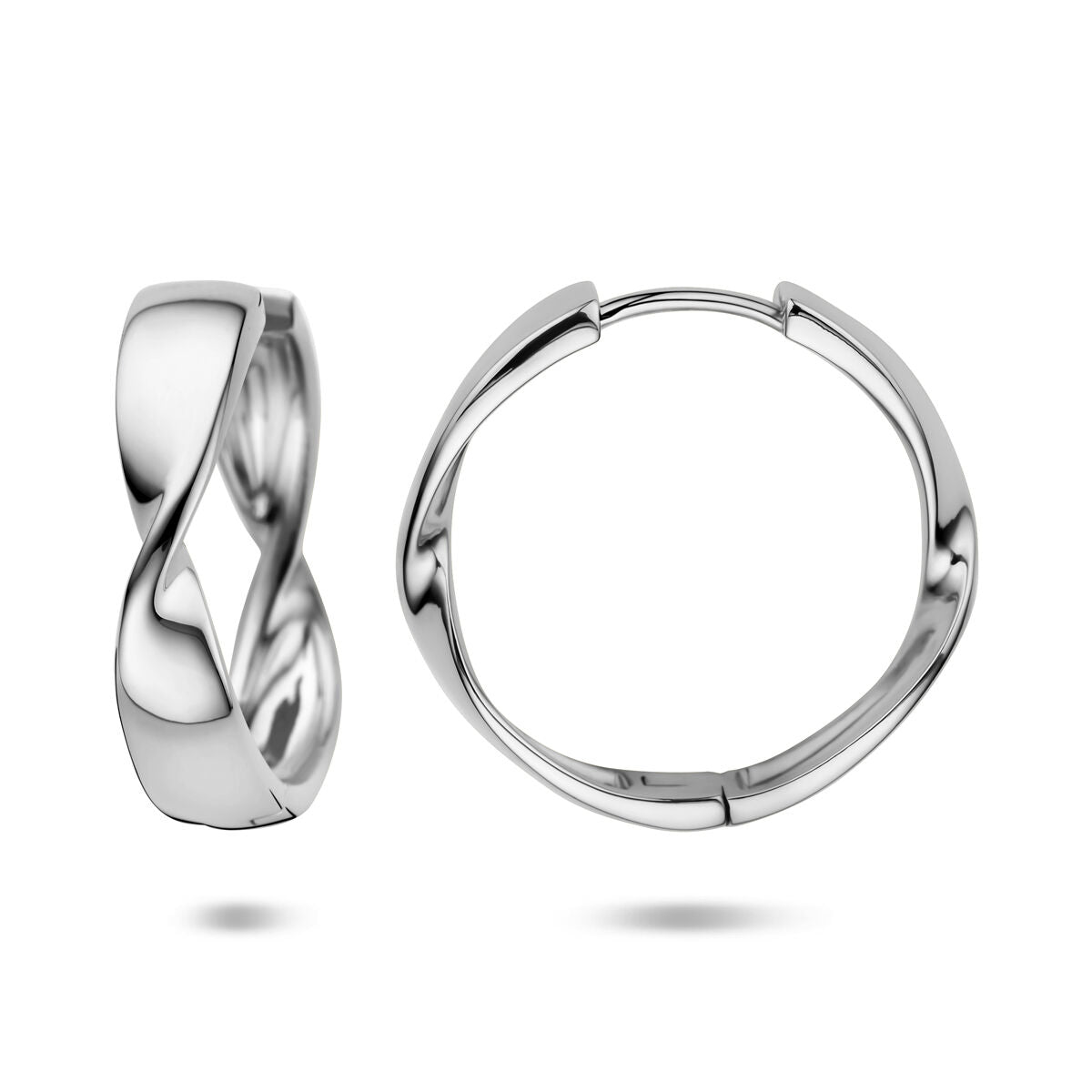 Créoles en argent pour femme – 25 x 6 mm