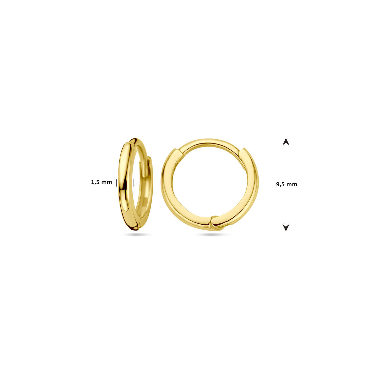 créoles 14K or jaune