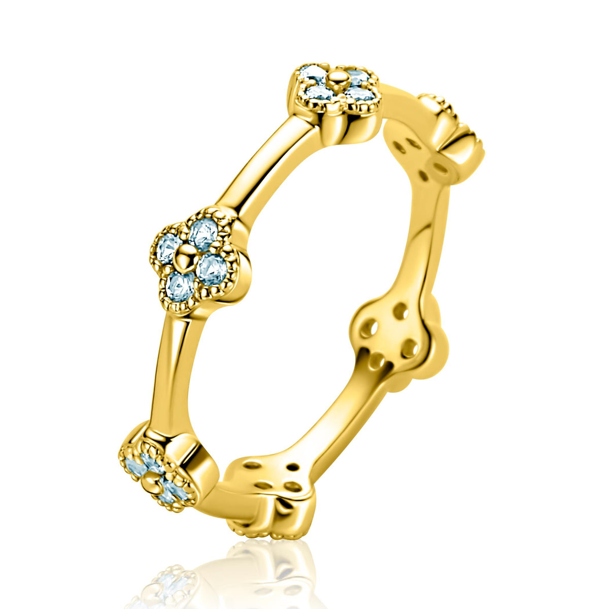 Bague plaqué or ZIR2662