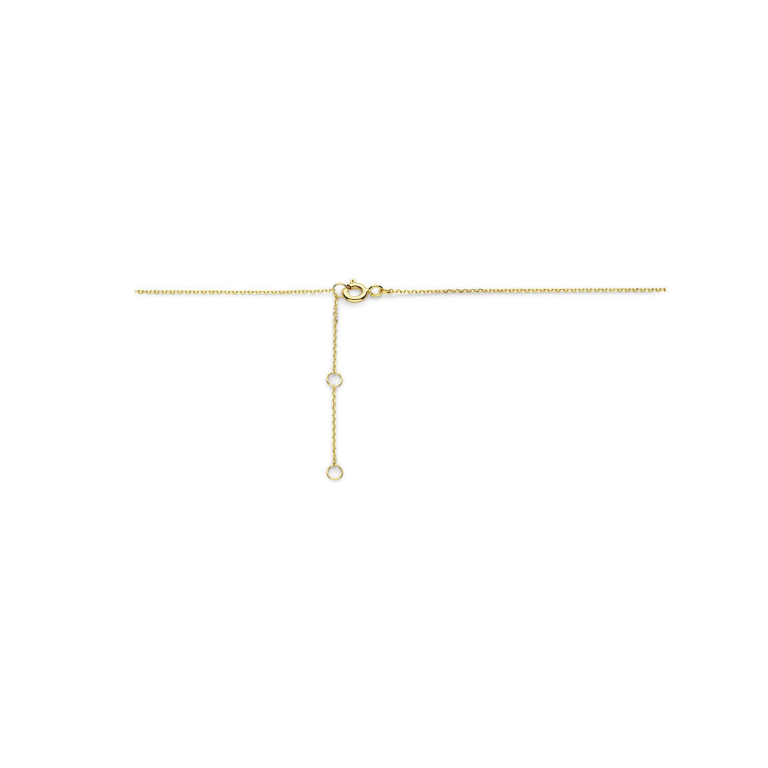 Gouden dames ketting parel 14K