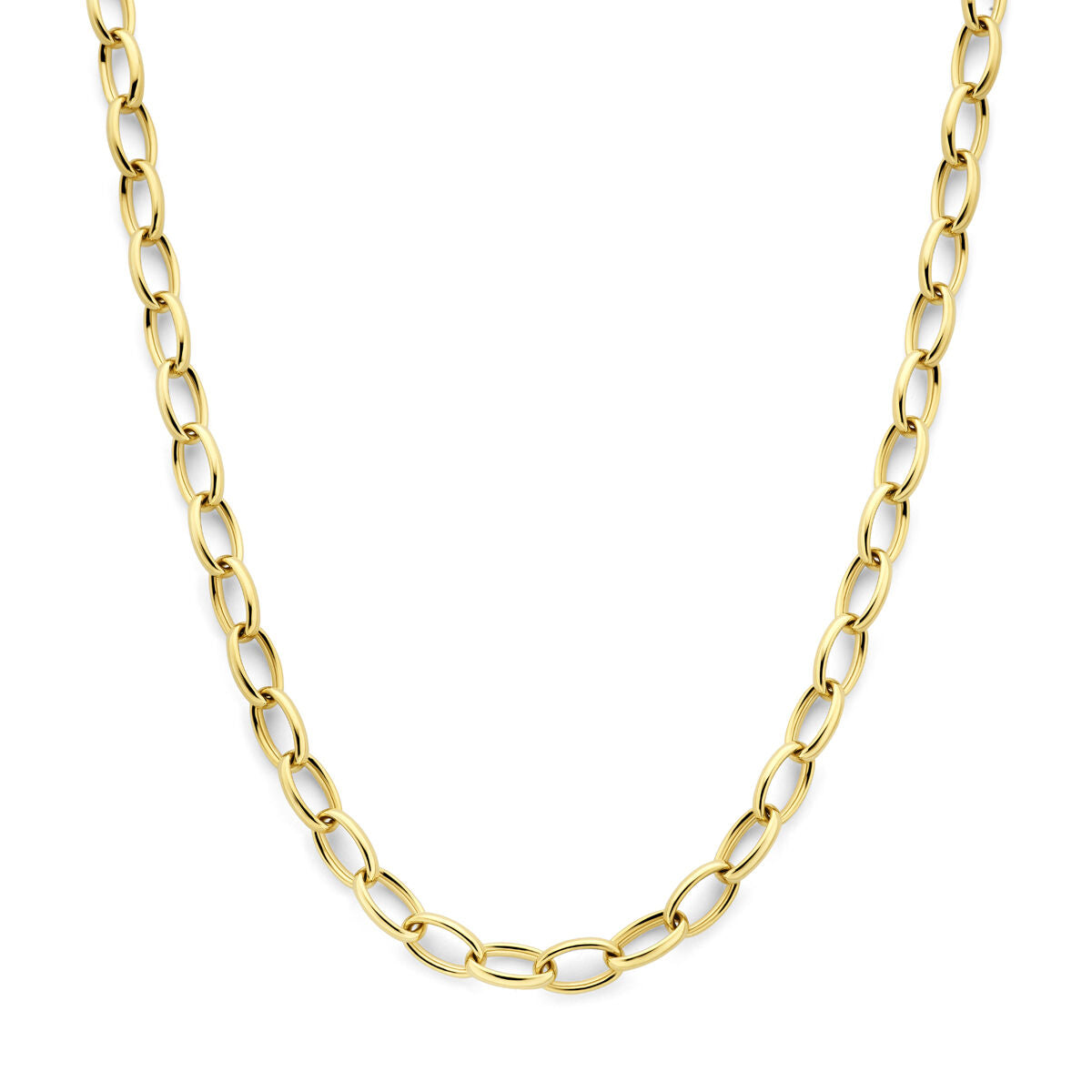 Collier en or 14 carats avec maillons ancre de 8 mm.