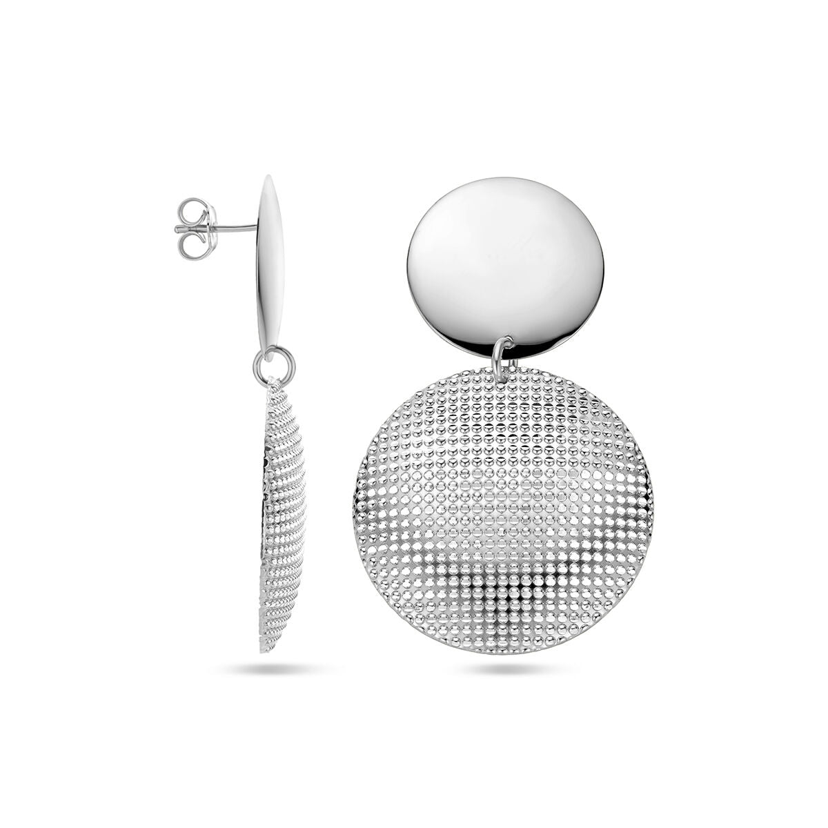 boucles d'oreilles argent rhodié